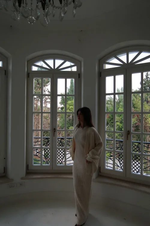 חליפת סריג. שמלה+גקט.